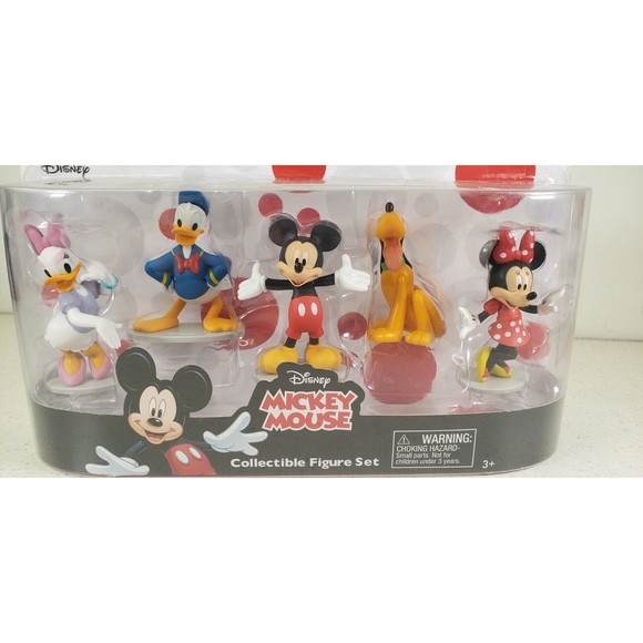 Disney Mickey Mouse Collectible Figures Mickey Minnie Daisy Donald Pluto NEW - Picture 3 of 8